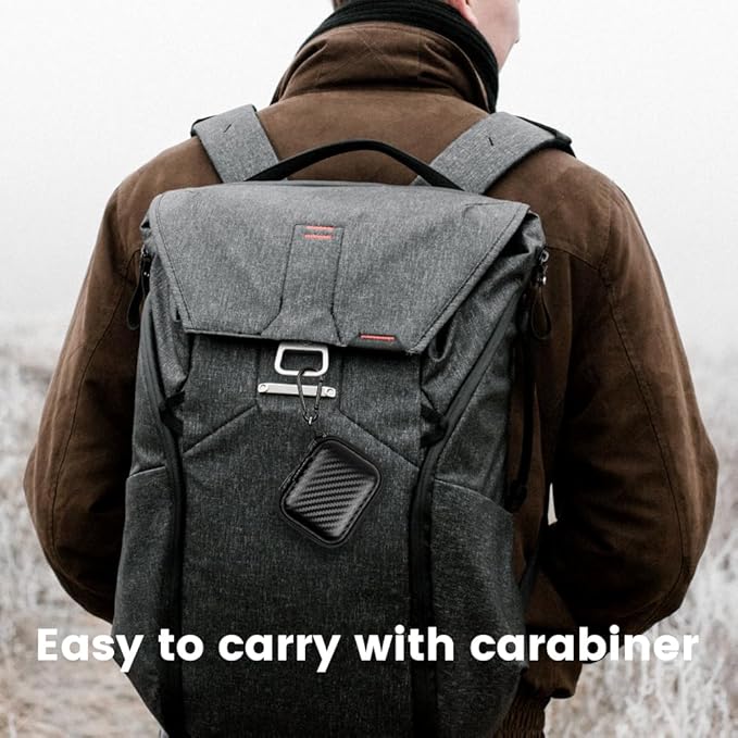 Earbud Case Holder Earphone Case Hard EVA Headphone Storage Bag Small Zipper Pouch Compatible with Wired Earbuds, JBL Vibe Beam 2, Tune Flex, Live Pro 2, TAGRY X08, Btootos A90 Pro -with Clip - Image 7