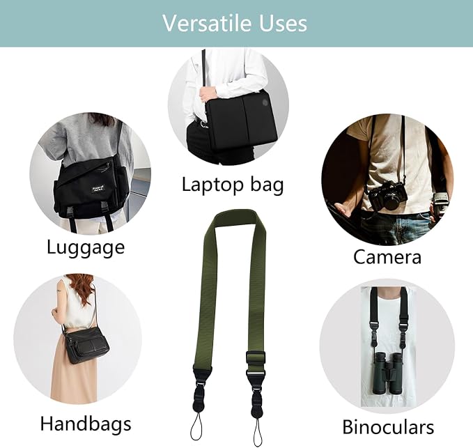 3 Pack Adjustable Shoulder Strap, iPad Strap Nylon Neck Lanyard | for iPad/Samsung Tablet Case,Camera Binocular Crossbody Laptop Luggage Bag - Image 5