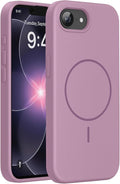 miracase Magnetic for iPhone 17e Case & iPhone 16e Case, [Soft Anti-Scratch Microfiber Lining], Compatible with MagSafe, Silicone Shockproof Protection Phone Case for iPhone 17e/16e, Blackcurrant by Miracase