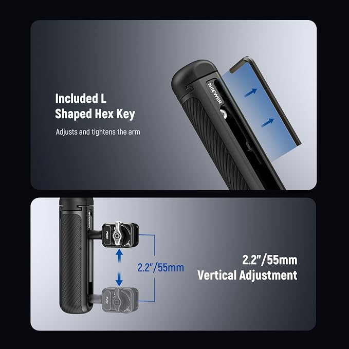 NEEWER PA082 S25 Ultra Phone Cage Holder for Recording Filming with 2X Handle, 67mm Filter Adapter, 17mm Lens Backplate, T Mount Adapter, Video Rig Stabilizer Compatible with Samsung Galaxy S25 Ultra - Image 7