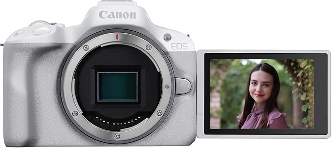 Canon EOS R50 Mirrorless APS-C Interchangeable Lens Camera Body White 5812C002 Bundle with Photography Bag + Photography Protocol Ebook + 2 x Battery + 128GB Memory Card + Accessories Kit - Image 2