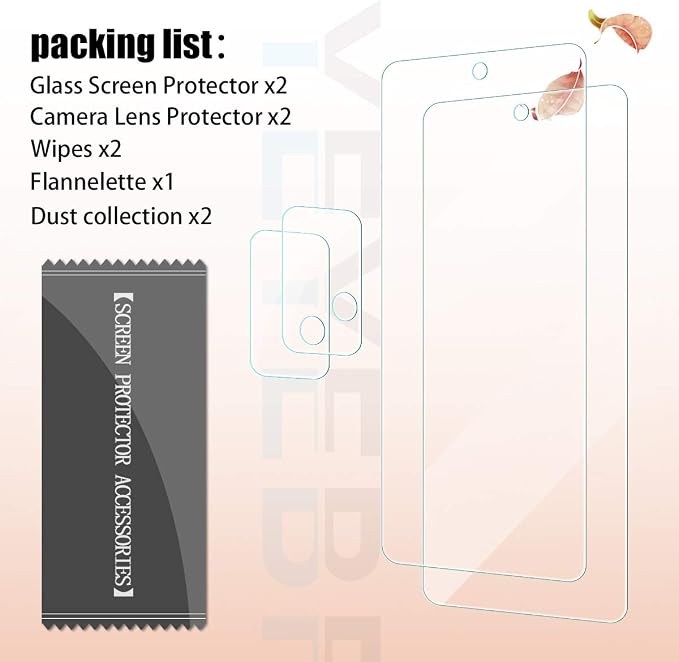 Galaxy A52 HD Clear Tempered Glass Screen Protector + Camera Lens Protectors, [2+2 Pack] [3D Glass] [Anti-Glare] [Bubble-Free] Screen Protector Glass For Samsung Galaxy A52 5G - Image 7