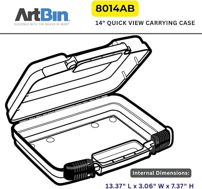 ArtBin 14-Inch Quick View Lockable Carrying Case, Clear - Image 4