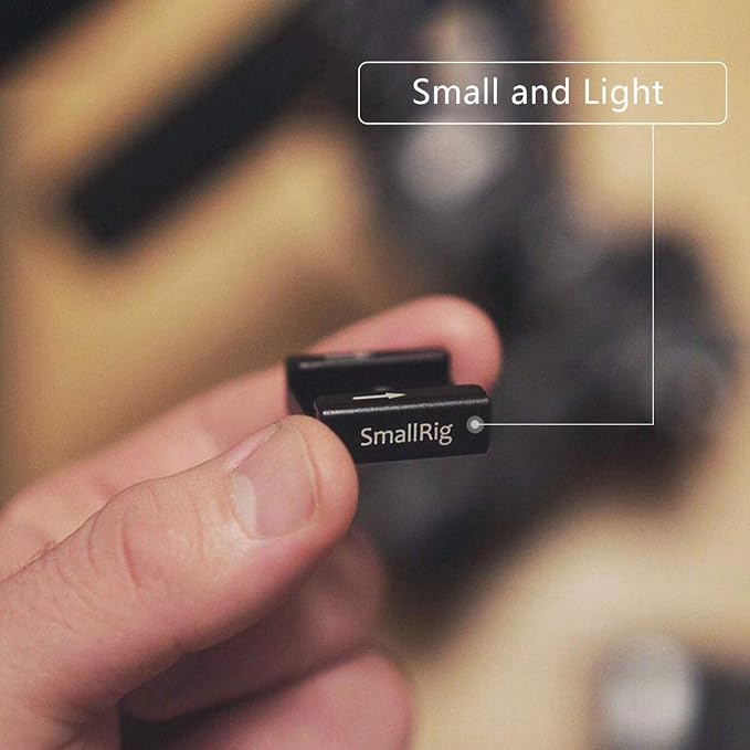 SMALLRIG Cold Shoe Mount Adapter with 1/4" Thread - 1241 | 1/4" Thread Hole to Cold Shoe Adapter, Mounts on Camera & Camcorder Rigs for Mic/LED/Monitor Accessories - Image 8