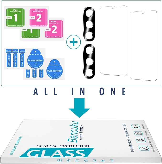 Screen Protector for Samsung Galaxy S21 Plus Tempered Glass | with Camera Lens Protector, Fingerprint ID Compatible, Anti Scratch, Bubble Free, 2+2 Pack - Image 7