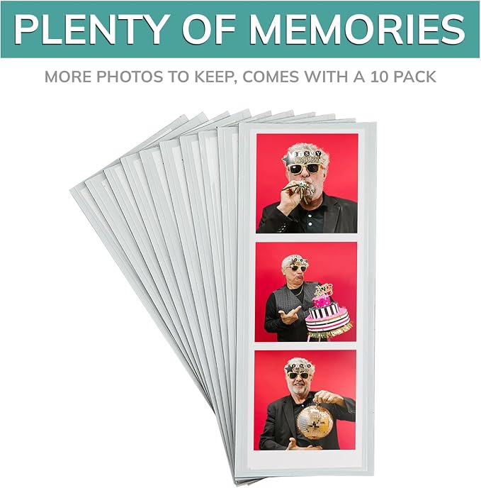 pbf PHOTO BOOTH FRAMES 2x6 Magnetic Picture Frames for Refrigerator | 2 x 6 Clear Magnetic Vinyl Frames for Photo Strips for Fridge (10-Pack) - Image 6