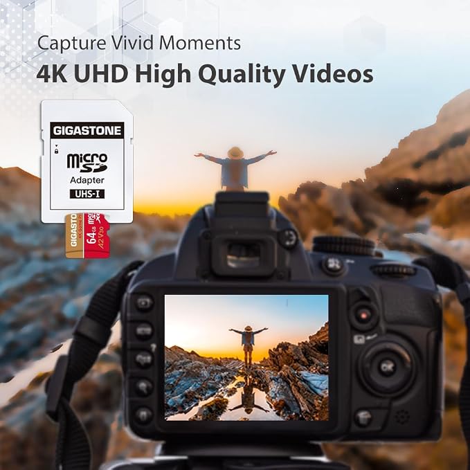 【For Switch 1 Only】GIGASTONE 64GB Micro SD Card, 4K Game Pro, MicroSDXC Memory Card for Gaming Console, Security Camera, UHD Video, up to 95/35MB/s, UHS-I U3 A2 V30 【5-Years Data Recovery】 - Image 6