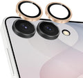Meshine for Samsung Galaxy Z Flip 8 Camera Lens Protector,Scratch Proof,Strong Adsorption,9H Hardness with Metal Ring Camera Cover,Ultra Thin Case Friendly,Accessories Lens Protector,Gold by Meshine