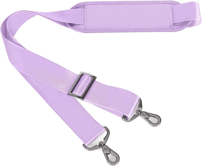 MOSISO 56 inch Shoulder Strap, Adjustable Soft Universal Non-Slip Strap | Thick Replacement Strap, Fit Padded with Metal Swivel Hooks for Laptop Shoulder Bag/Laptop Messenger Bag, Purple - Image 5