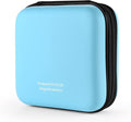 alavisxf xx CD Case, 48 Capacity EVA Protective Blu-ray DVD Case Portable Zipper CD Case Holder Disc Storage Organizer Wallet Bag for Car Home Travel (48 Capacity, Sky Blue48) | EVA Shock-resistant, Lightweight Portable, DVD Blu-ray Storage Organizer, ... by alavisxfxx