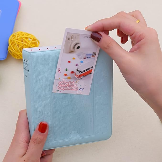 64 Pockets For Polaroid Photo Album Mini Instant Picture Case Storage For Fujifilm Instax Mini Film 8 Korea Instax Album-Green - Image 7