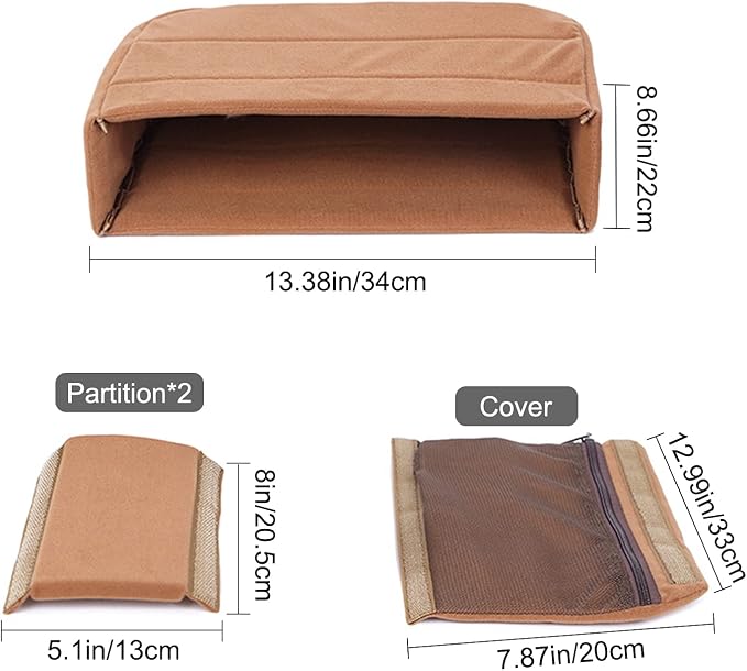 Backpack Shockproof Camera Inserts Bag,Camera Lens Divider Storage | DIY Adjustable Dividers,Soft Padded Protection,with Cover,Fits Sony Canon Nikon, Travel Commute,13.38(L)x3.15(W)x8.66(H) - Image 3