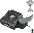 323 RC2 Quick Release Plate, with 1/4" and 3/8" Camera Screw, Grey | Aluminum Alloy Rapid Adapter Tripod Mount Plate Fit Only for Manfrotto Tripod by UTEBIT