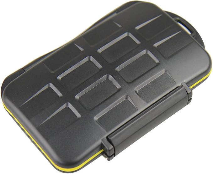 JJC MC-SDMSD24 Water-Resistant Holder Storage Memory Card Case for 12 SD Cards + 12 Micro SD Cards - Image 7