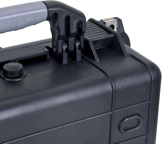 MEIJIA All Weather IP67 Waterproof Hard Camera Case,Hard Protective Case,Hard Case with Customizable Foam,Fit Use of Drones,Camera,Equipments,Pistols(Black,15.98x12.99x6.85inches) (Pack of 2) - Image 8
