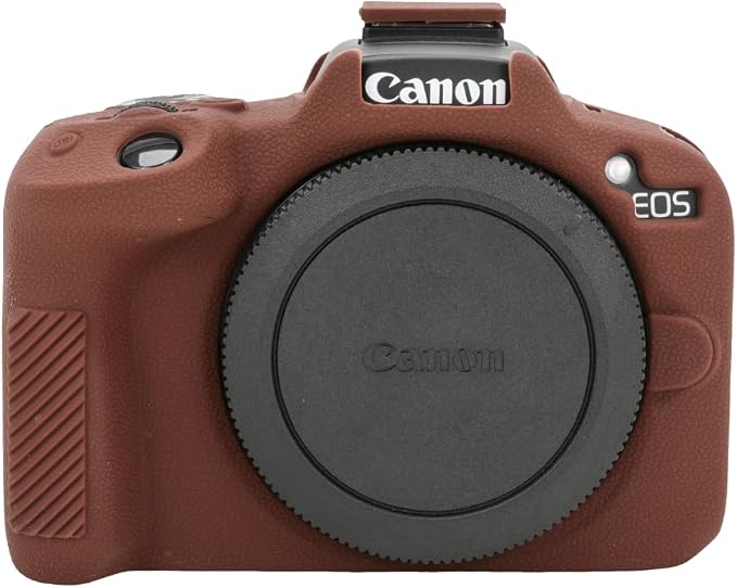 Case for R50, R50 Camera Silicone Protective Case, Lightweight, Anti-Scratch Slim Fit Soft Skin, R50 Accessories - Coffee Color by AEXUTDA