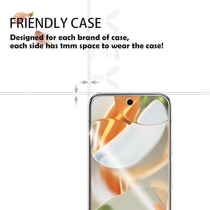 Screen Protector for Google Pixel 9 Pro, [2+2 Pack] Tempered Glass for Pixel 9 Pro & Camera Lens Protectors[Ultrasonic Fingerprint Unlock] [Case Friendly] [Bubble-Free] 6.3 Inches - Image 4