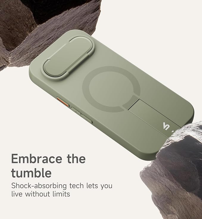 SURITCH for Google Pixel 10a Phone Case, Compatible with MagSafe, Protective Cover with Camera Cover & Adjustable Metal Kickstand for Pixel 10a 2026 -Sage Green - Image 6
