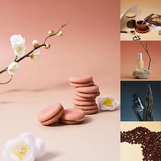 7PCS 14Patterns Photo Backdrop Gradient Paper with Stand | Flat Lay Seamless 34x23in Product Photography Backdrops- Tabletop Props Shoot for Jewelry Cosmetics Food - Image 5