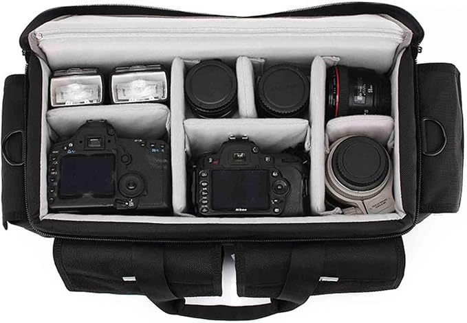 Large Camera Shoulder Bag, Pressure proof &Waterproof DSLR SLR Mirrorless Gadget Case,Messenger Photography Accessories Storage Pouch for EX280 Z280(M) by svatin