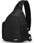 CADeN Camera Bag Sling Backpack, Camera Case Backpack with Tripod Holder for DSLR/SLR Mirrorless Cameras (Canon Nikon Sony Pentax) Black by CADeN