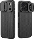 Mangix for iPhone 17 Pro Case with Camera Cover,Slim Fit Thin Polycarbonate Protective Shockproof Cover with Slide Camera Cover, Upgraded Case for Phone 17 Pro 6.3inch 2025 Black by Mangix