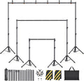 Backdrop Stand Kit - 6 Widths, 10x7.5ft Adjustable Background Stand for Parties & Studio Photography by Unknown