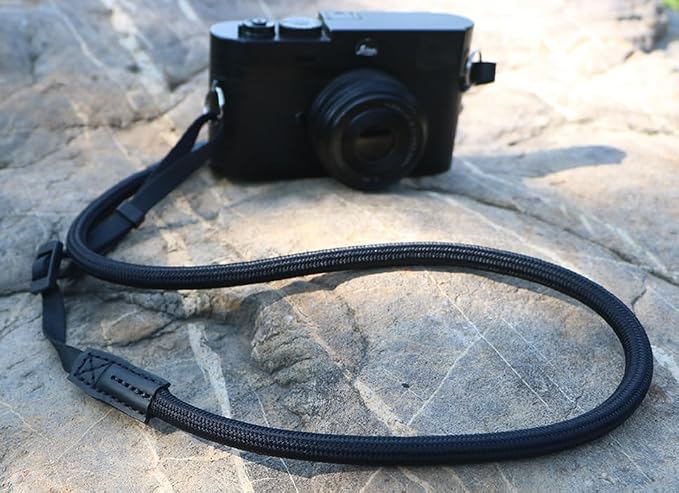 Quick Release Camera Neck Strap Shoulder Strap Belt for Mirrorless Digital Cameras Climbing Rope with Quick Release QD Loops Connector with O-Ring Adjustable Length 30-53inch Black - Image 3