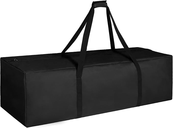 COOLBEBE 60" Sports Duffle Bag - 332L Extra Large Travel Duffel Luggage Bag | Upgrade Zipper, Sturdy & Water Resistant Long Duffle Bag for Camping Moving (Black 60inch) by COOLBEBE
