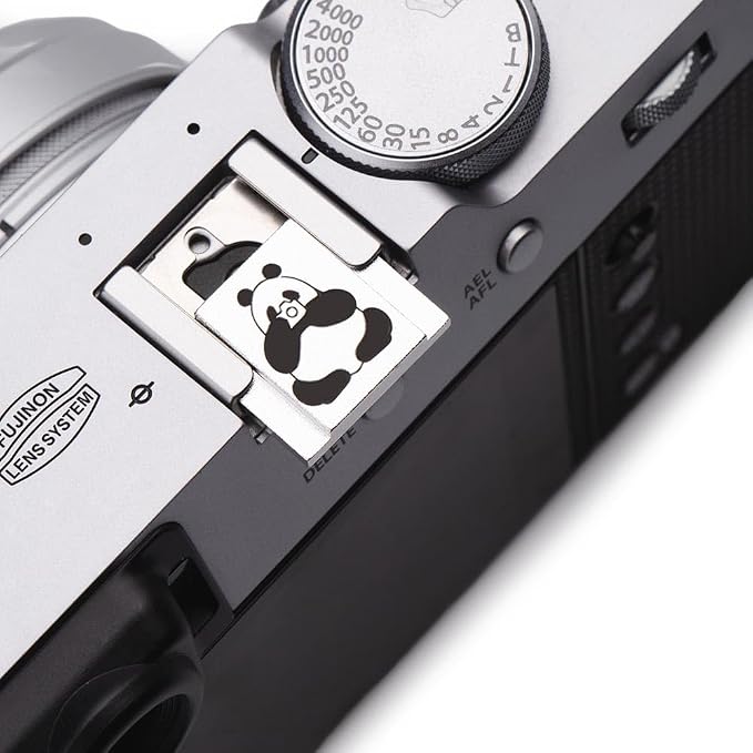 Camera Metal Hot Shoe Cover Protector Cap Cute Button Compatible for Fujifilm X100VI X100V X-M5 X-T4 X-T3 for Nikon ZF Z5 Z6 Z6II (Aluminum Alloy-Hot Shoe Cover) - Image 4