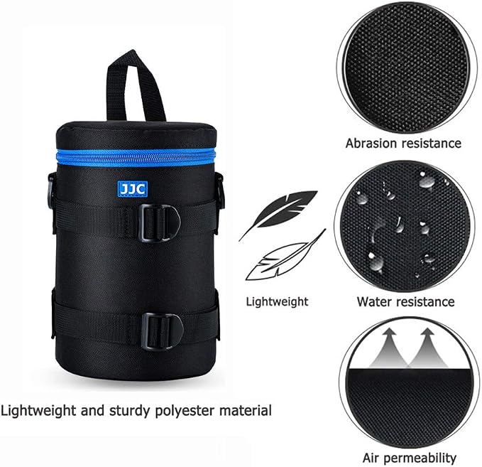 JJC Camera Lens Case Pouch, Padded Bag Fits Lens up to 4.3 x 7.5 (D x L) | for Canon RF 100-400mm/RF 28-70mm f2L/EF 70-200mm f4L/Nikon Nikkor AF-S 70-200mm f4G/Sony 70-200mm f4G Lens & More - Image 3