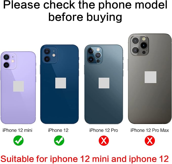 ASDAWN 2PCS Back Camera Lens Glass Replacement for iPhone 12 & 12 Mini, Standard Prime Lens with Nano Coating, Glass Construction, Lightning Mount - Image 2