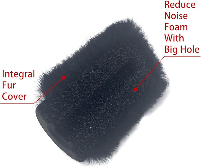Microphone Wind Muff Pop Filter For Sennheir MKE600 Shotgun Microphone Cover windscreen Deadcat For Rode Ntg4 NTG5 shield Headset microphone windscreen For Sony Ecm-XM1 ECM673 674 ECM NV1 (Black) - Image 5