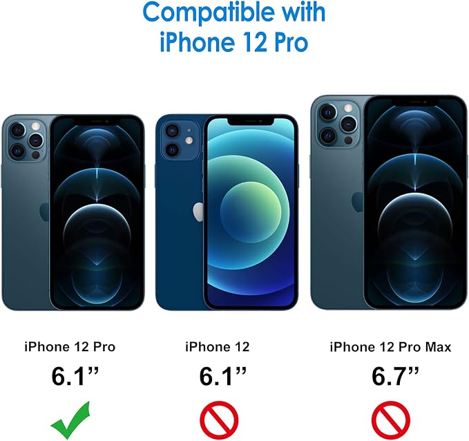 JETech Screen Protector for iPhone 12 Pro, 2+2 Pack | with Camera Lens Protector, HD Clear Tempered Glass, Face ID Compatible, Anti-Scratch Protection - Image 2