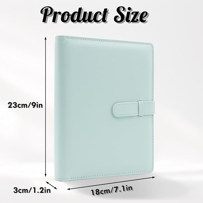 Small Photo Album 4x6 with 152 Pockets Mini Picture Book Leather Cover Portable Wallet Photo Storage for Family Graduation Wedding Travel Gift (Mint) - Image 3