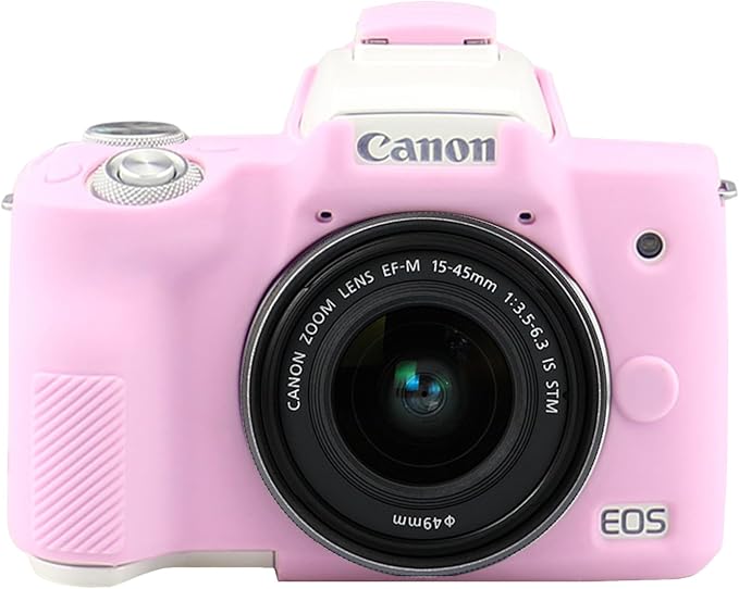 Easy Hood Camera Case for Canon EOS M50/M50 Mark II Digital Camera Pink | Soft Silicone Case Cover, Anti-Scratch, Dustproof, Shockproof, Slim Fit, Lightweight, Easy to Install, Easy to Clean by EasyHood