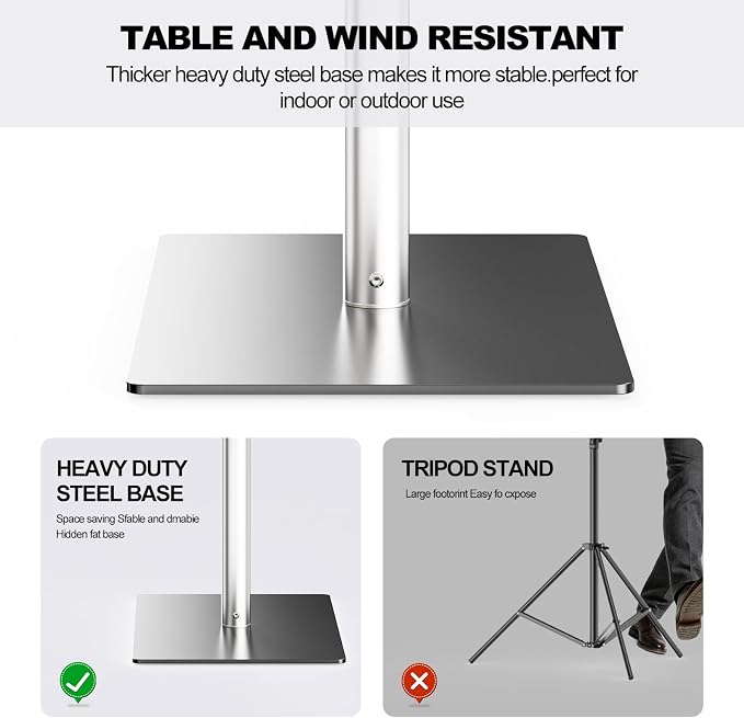 8.5 x 10 FT Heavy Duty Photo Backdrop Stand Kit, Adjustable Background Holder Support System Kit with Carrying Bag, for Photography Video Stutio, Parties Decoration, Advertising Display - Image 3