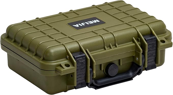 MEIJIA Portable All Weather Waterproof Protective Hard Case, Small Camera Case,Dry Case with Customizable Foam,Fit Use of Drones, Camera,Equipments, 11.65 ”x8.35”x3.78” by MEIJIA