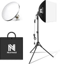 Softbox Lighting Kit, NiceVeedi 16'' x 16'' Softbox Photography Lighting Kit with 63” Tripod Stand & 5400K 450W Equivalent LED Bulb, Continuous Lighting for Photography/Video Record/Live Streaming | with 63” Tripod Stand & 5400K 450W Equivalent LED Bul... by NiceVeediOfficial