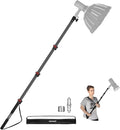 NEEWER 7.5ft/230cm Handheld Light Stand, Portable Telescopic Aluminum Photography Lighting Stand with 1/4" 3/8" 5/8" Screw/Flip Lock/Shoulder Strap for Strobe Light Flash, Max. Load 11LB/5KG, MS-230C | Handheld Light Stand, 1/4" 3/8" 5/8" Screw, Flip L... by Neewer