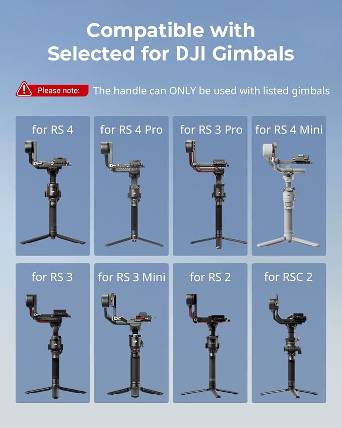 SmallRig Sling Handle Gimbal Handgrip for DJI RS, 180° Adjustable Grip | for DJI RS 2 /RSC 2 /RS 3 /RS 3 Pro /RS 3 Mini /RS 4 /RS 4 Pro /RS 4 Mini /RS 5, for Low Angle Shots, with QD Socket - Image 2
