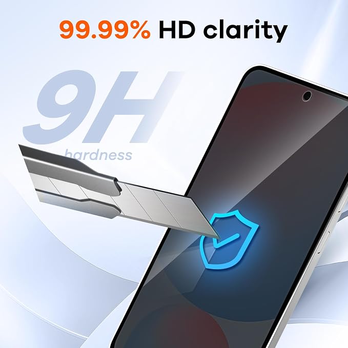 3+3 for Samsung Galaxy S24 FE 5G Privacy Screen Protector Camera Protector | 9H Tempered Glass Cell Phone Protector Camera Lens Protector - Image 6
