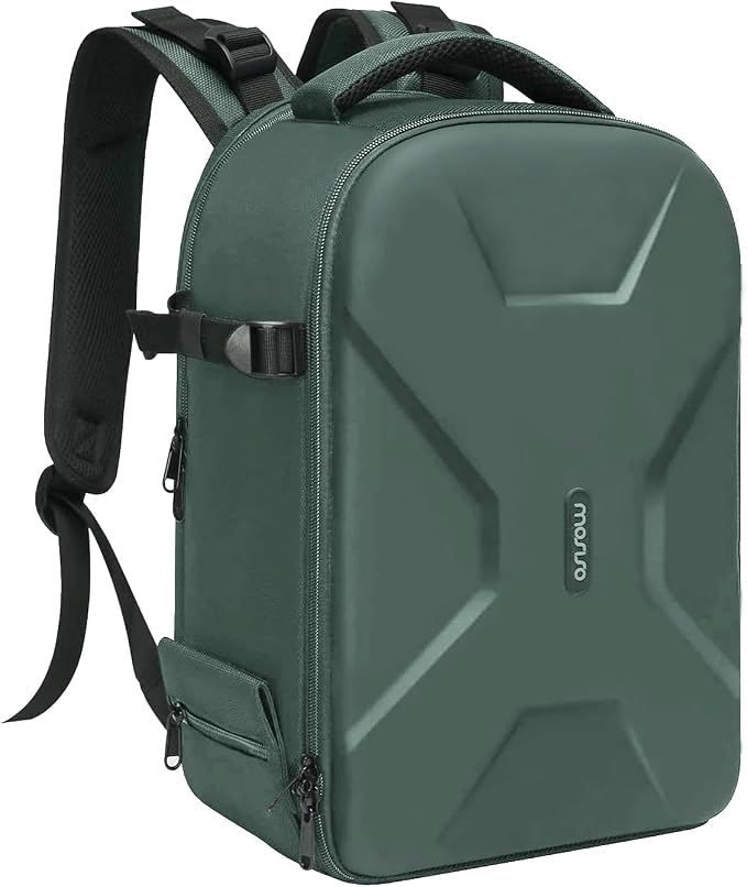 MOSISO Camera Backpack, DSLR/SLR/Mirrorless Photography Camera Bag | Waterproof Hardshell Bag with Insert&Tripod Holder&Laptop Compartment Compatible with Canon/Nikon/Sony, Emerald Green by MOSISO