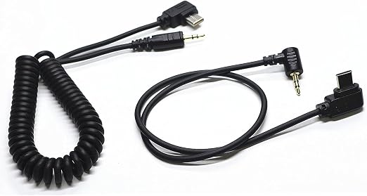 for Sony 2.5mm-Type C USB Shutter Release Cable for A7V/A7CR/A7C II/A6700/ZV-E1/ZV-E10 II 13.8in Flash Starter Remote Control Accessory Wire (2.5mm-Type C Cable 2pcs) by DYTDIEYINGTU