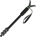 UUQ M4 Carbon Fiber Monopod Shooting Stick and Gun/Rifle Rest, 4-Section Adjustable Height, Durable and Lightweight Versatile Trekking Pole, Portable Compact for Hunting, w/Spike Foot by UUQ