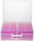 novelinks Photo Storage Boxes with Handle, Photo Organizers and Storage | 1Pack Color, Photo Albums 4x6 Pictures, Photo Cases, Classroom Organization, Index Card Box, Photo Card Holder, Seed Storage by novelinks