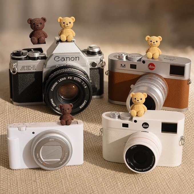 Camera Hot Shoe Cover, Cartoon Hot Shoe Cap, Hot Shoe Protector Compatible with Sony Fujifilm Fuji Canon Nikon Pentax Leical Panasonic (2pcs Bear) - Image 5