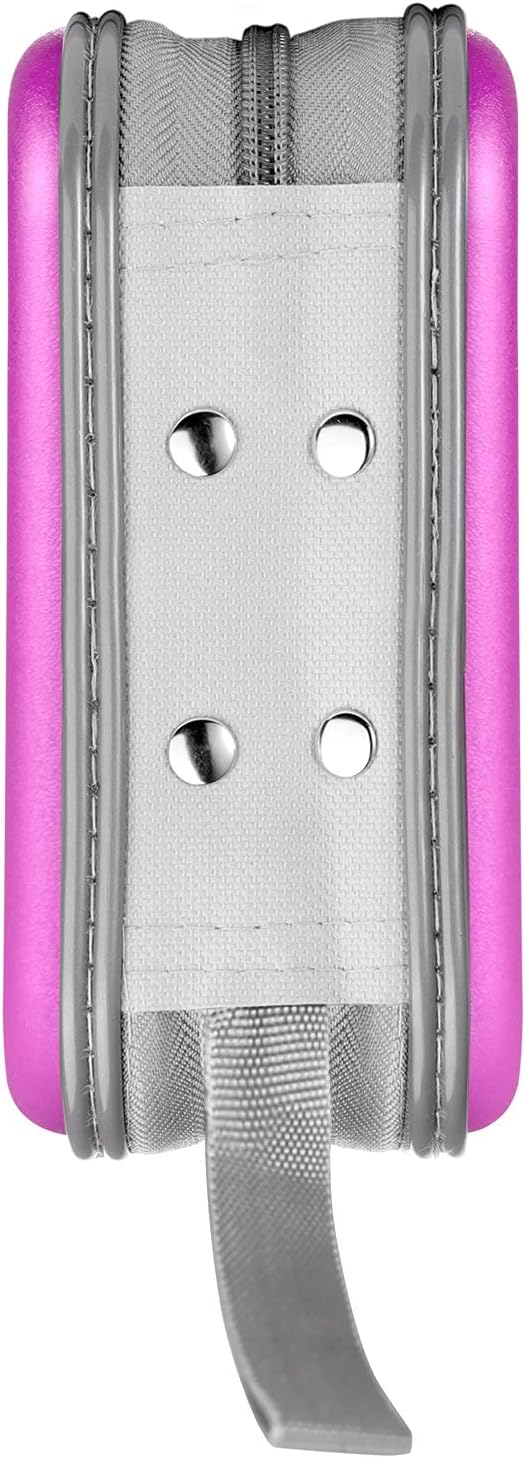 LIOVODE DVD Case, 48 Capacity Hard Plastic CD Case Holder for Car | DVD Storage, Hand Strap, Zipper Closure, Scratch-Resistant Sleeves, CD Storage for Music Blu-Ray Game Disc for Travel Office - Image 6