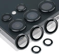Camera Lens Protector for Samsung Galaxy S24 Ultra, Black | Tempered Glass, Auto-align Tray, Easy Installation, Case Friendly, Anti-Scratch, HD Clear, Ultra Slim by Rayorcon