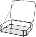 REDHUGO Large Glass Boxes for Display Handmade, Octagon, Black | Handmade Glass Jewelry Box with Mirrored Bottom and Lid, Ideal for Trinkets, Photos, Keepsakes and Vanity Decor by REDHUGO